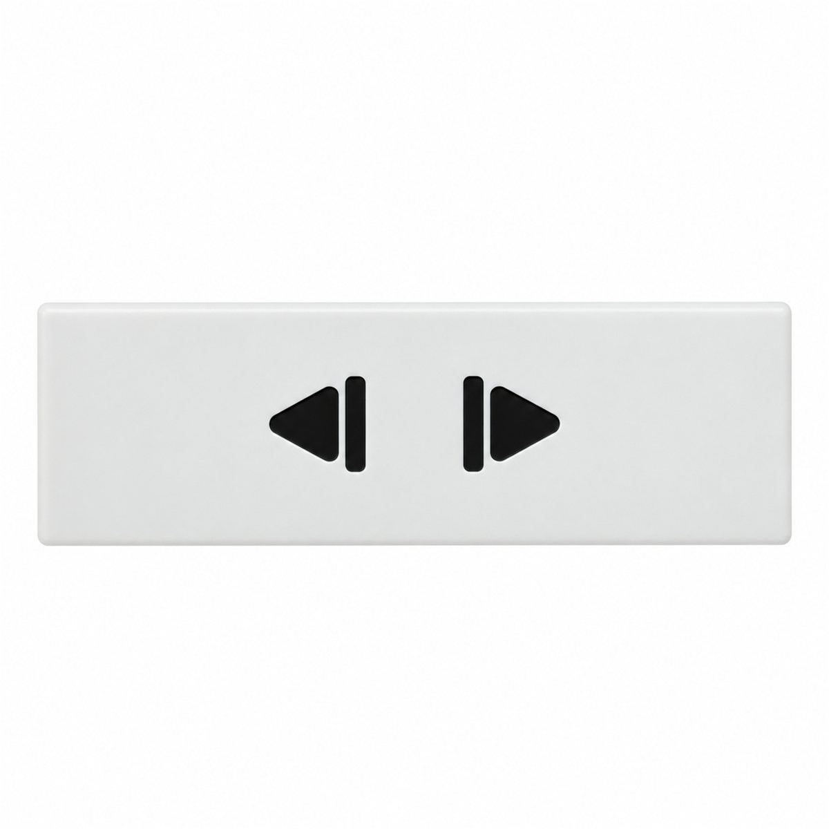 Ổ cắm đơn 2 chấu AvatarOn A Schneider trên nền trắng, ảnh sản phẩm chính diện