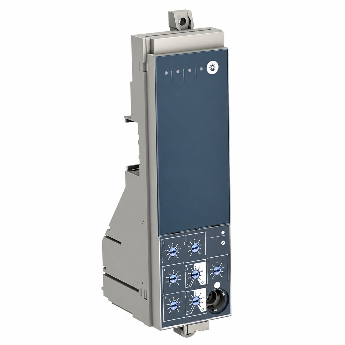 Bộ bảo vệ Micrologic ET không LCD cho ACB MVS Schneider trên nền trắng, ảnh sản phẩm chính diện