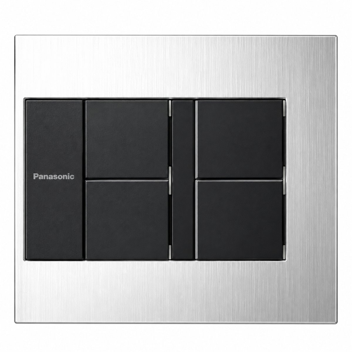 Bộ công tắc ổ cắm Gen-X Panasonic trên nền trắng, ảnh sản phẩm chính diện