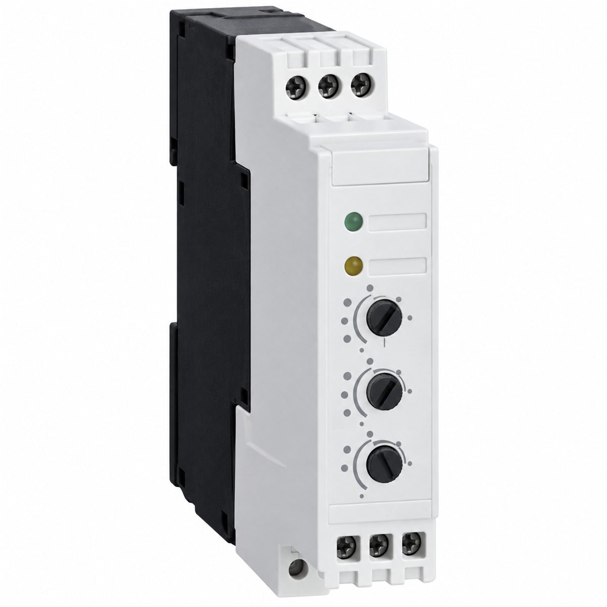 Khởi động mềm Altistart 01 ATS01N1 1-3 pha Schneider trên nền trắng, ảnh sản phẩm chính diện