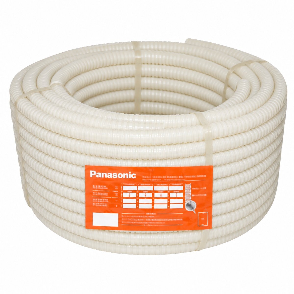 Ống luồn dây điện PVC Panasonic trên nền trắng, ảnh sản phẩm chính diện