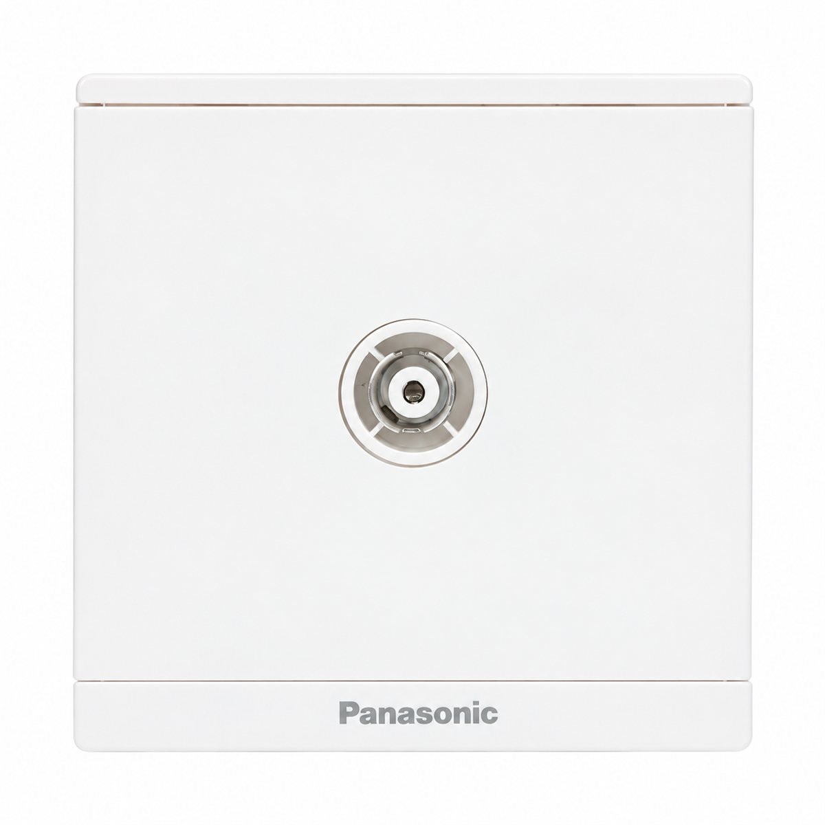 Ổ cắm TV Moderva Panasonic trên nền trắng, ảnh sản phẩm chính diện