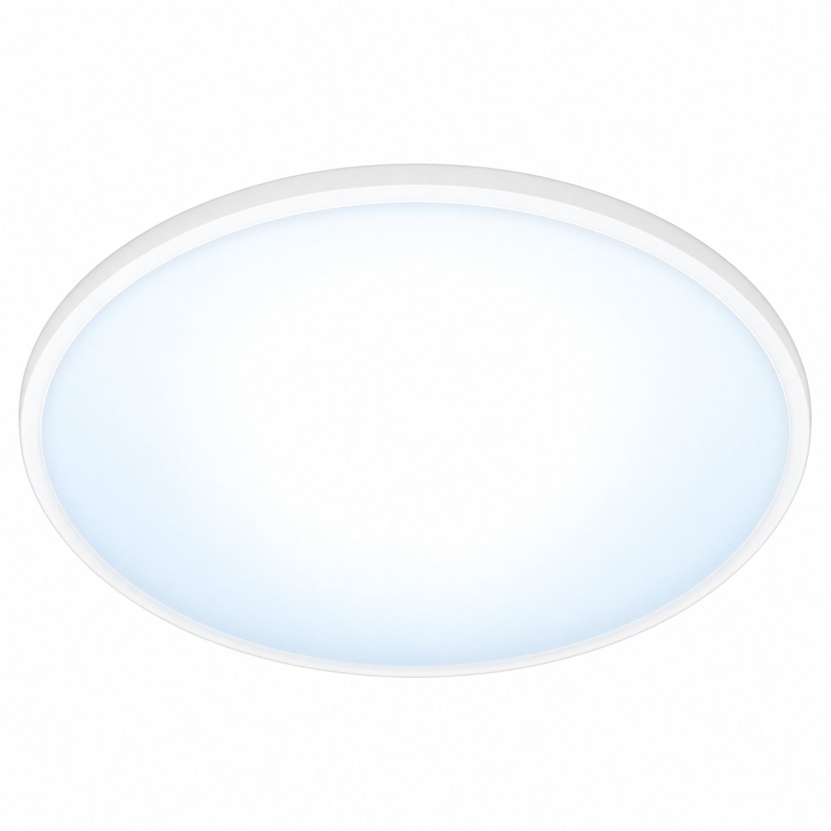Đèn ốp trần thông minh WiZ SuperSlim 16W trên nền trắng, ảnh sản phẩm chính diện