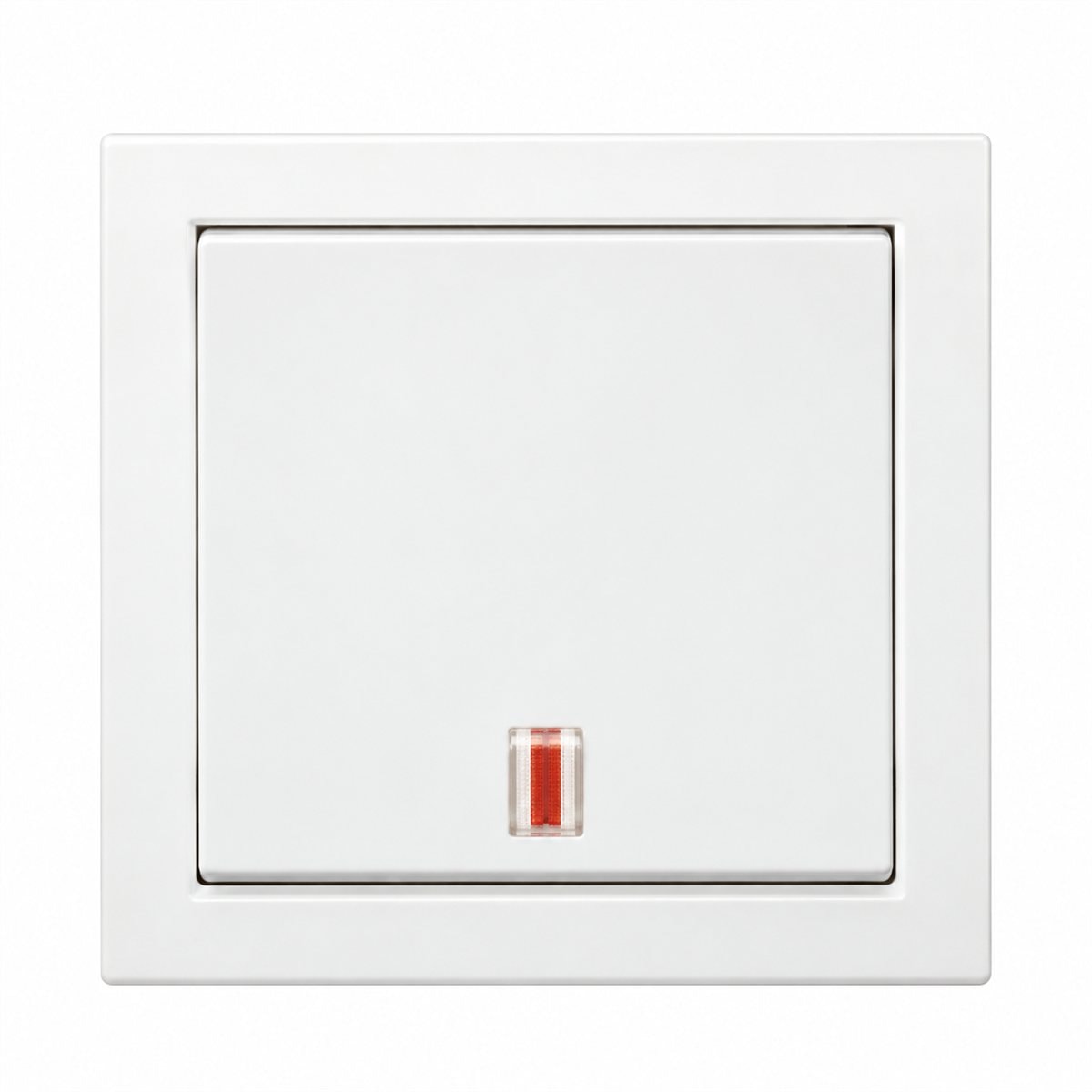 Công tắc 2 cực Vivace Schneider trên nền trắng, ảnh sản phẩm chính diện