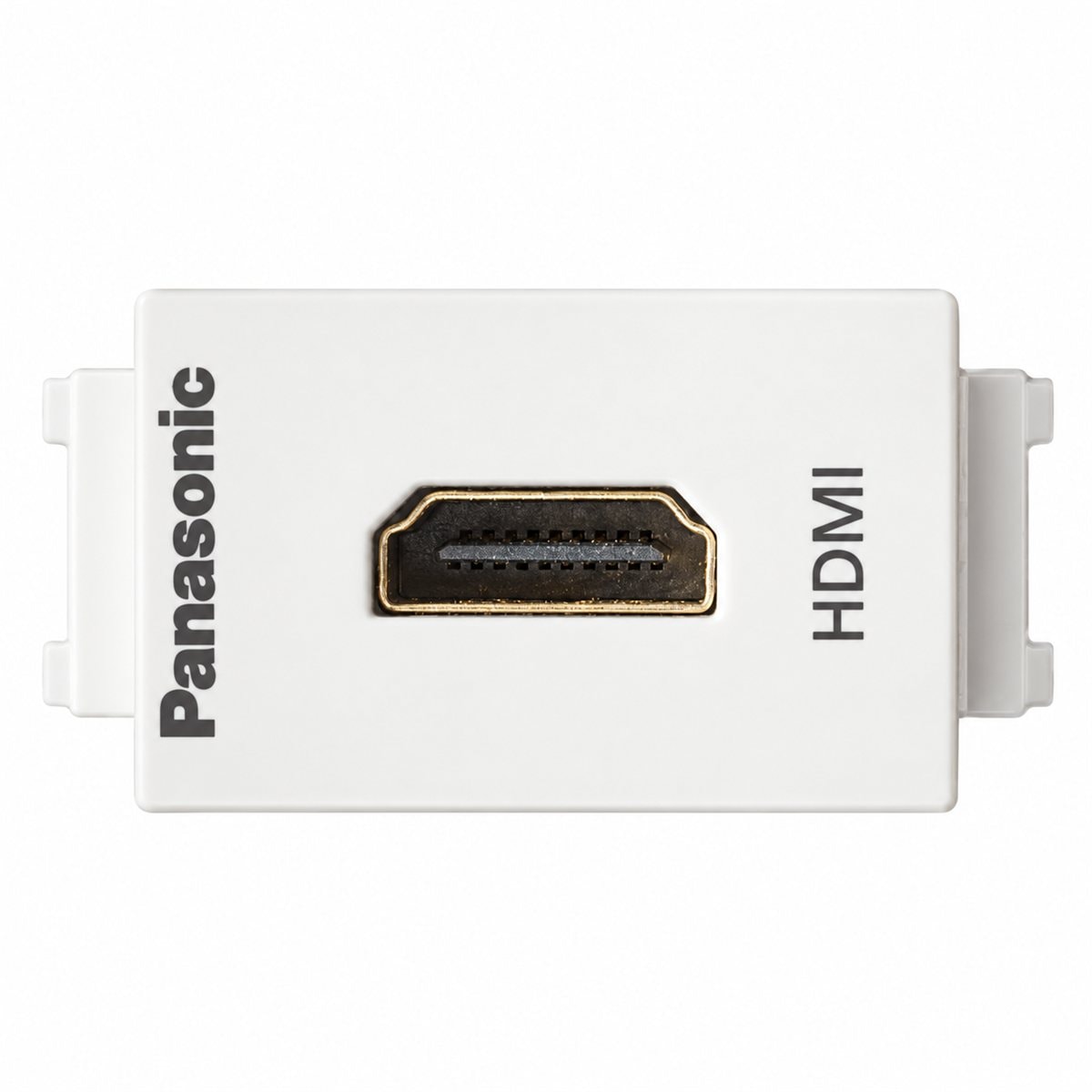 Ổ cắm HDMI Full Color Wide Panasonic trên nền trắng, ảnh sản phẩm chính diện
