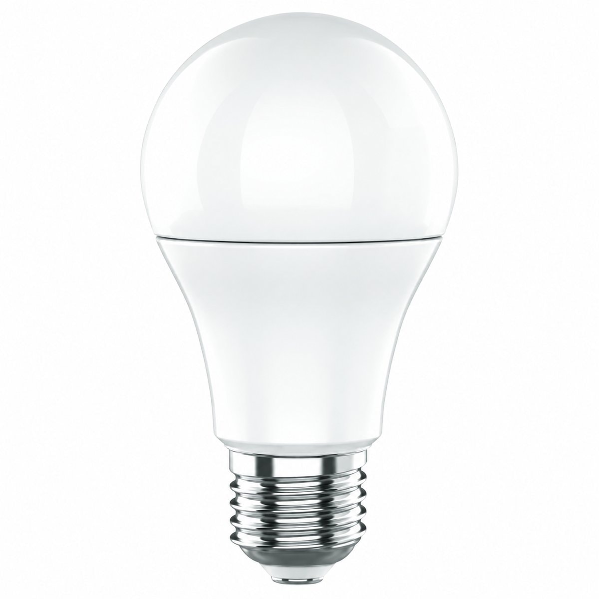 Bóng đèn LED bulb tròn E27 Panasonic trên nền trắng, ảnh sản phẩm chính diện