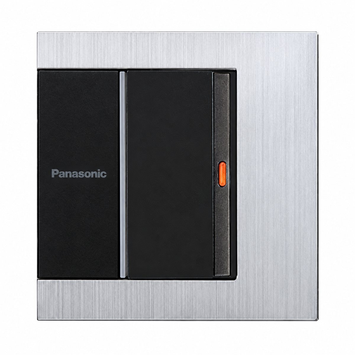 Bộ công tắc D có đèn báo Gen-X Panasonic trên nền trắng, ảnh sản phẩm chính diện