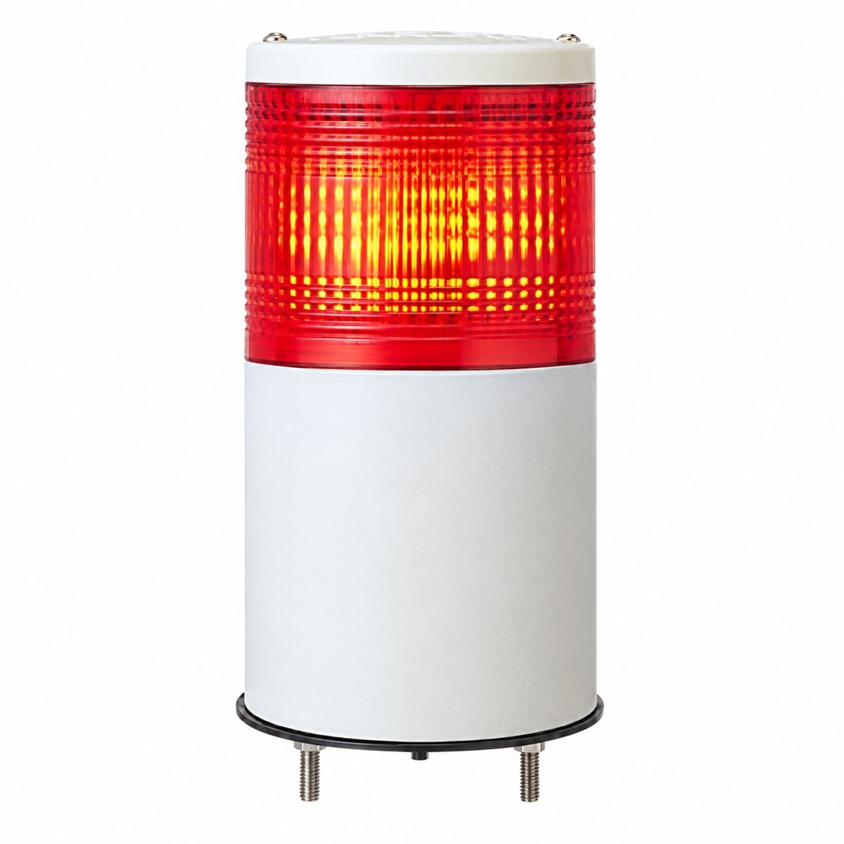 Đèn tháp Harmony XVC Ø 40mm Schneider trên nền trắng, ảnh sản phẩm chính diện
