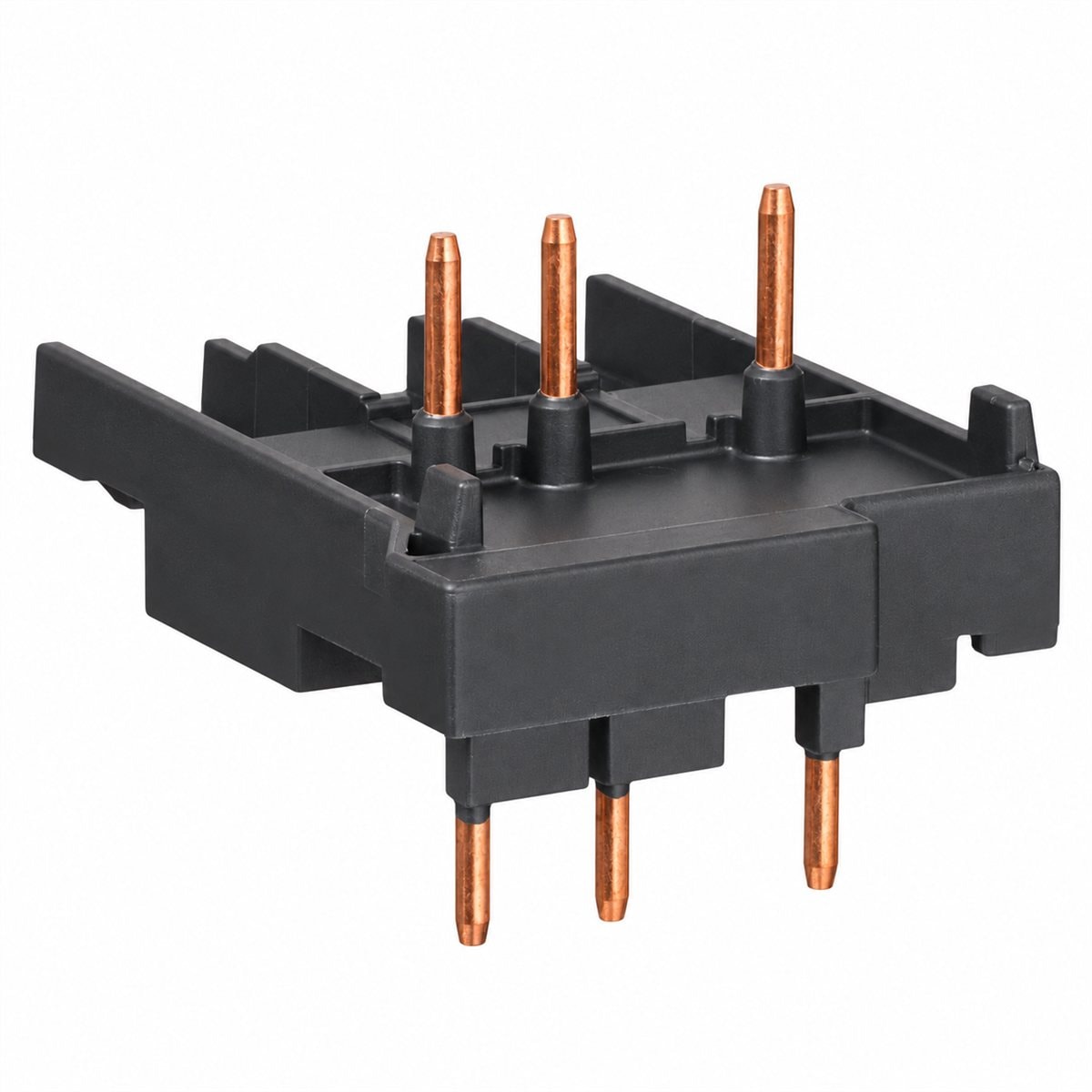 Khối kết nối TeSys GV2 với contactor Schneider trên nền trắng, ảnh sản phẩm chính diện