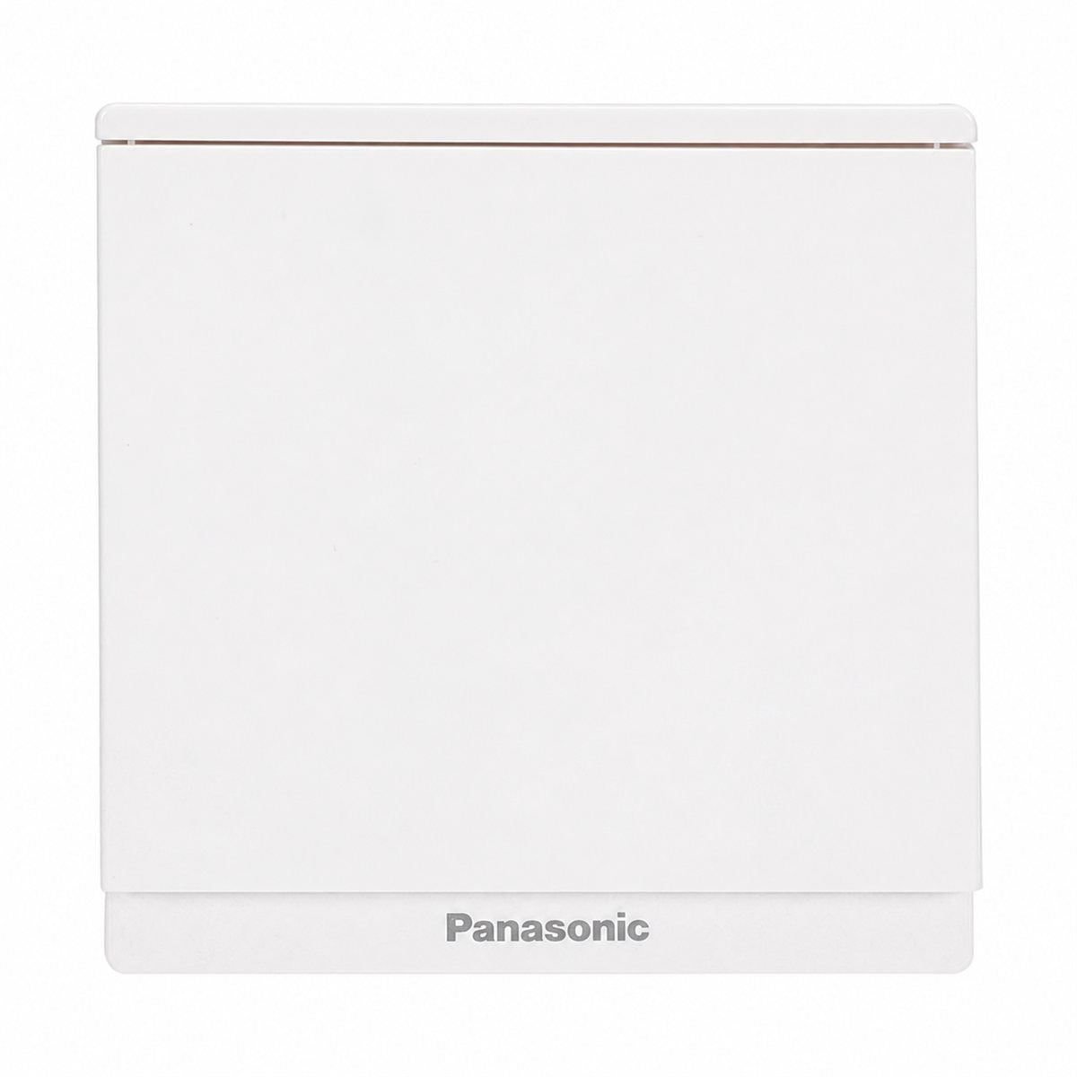 Bộ 1 công tắc E, đảo chiều, bắt vít Moderva Panasonic trên nền trắng, ảnh sản phẩm chính diện