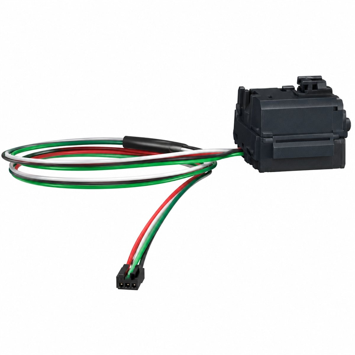 Tiếp điểm báo lỗi SDE bổ sung MasterPacT MTZ1 Schneider trên nền trắng, ảnh sản phẩm chính diện