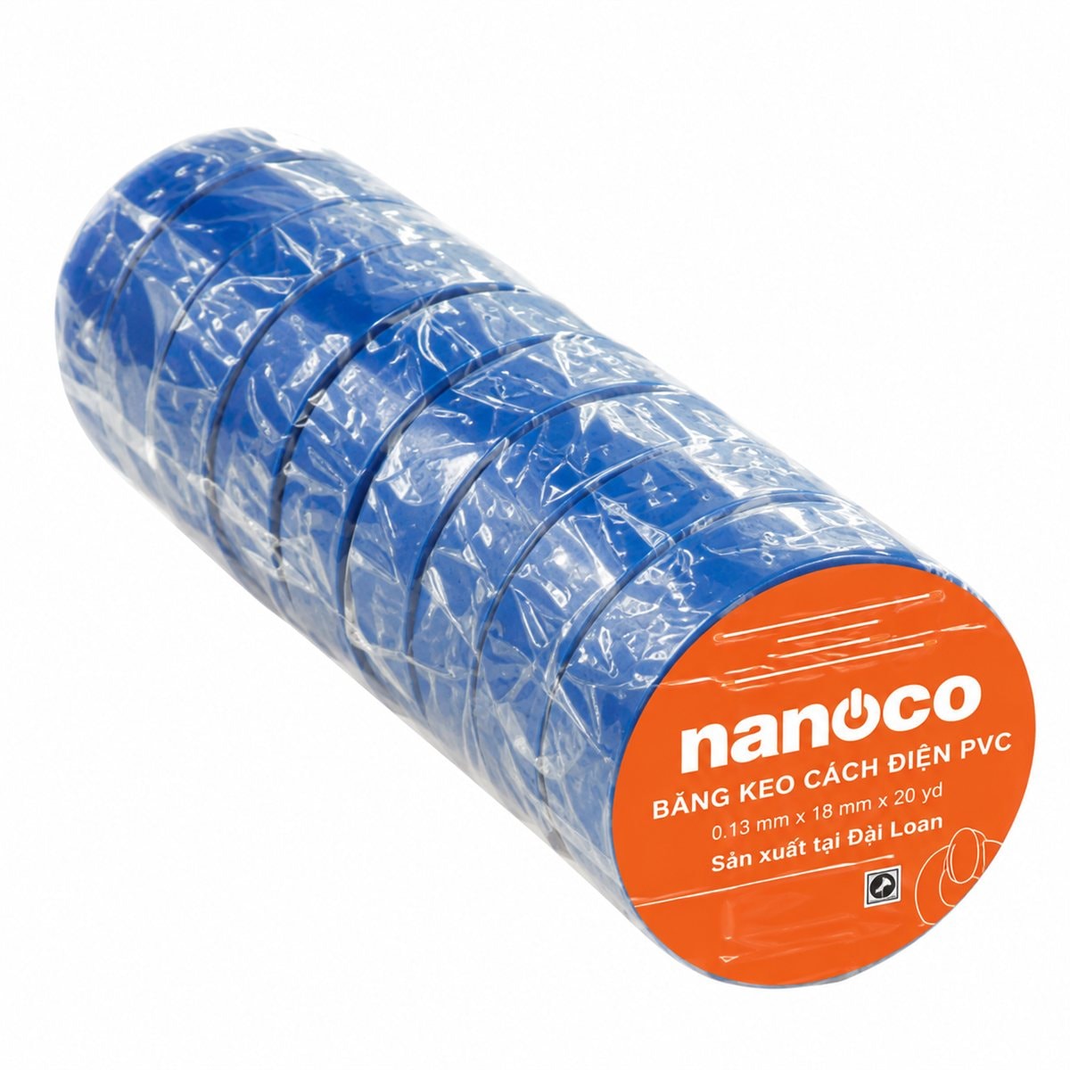 Băng keo cách điện PVC Panasonic trên nền trắng, ảnh sản phẩm chính diện