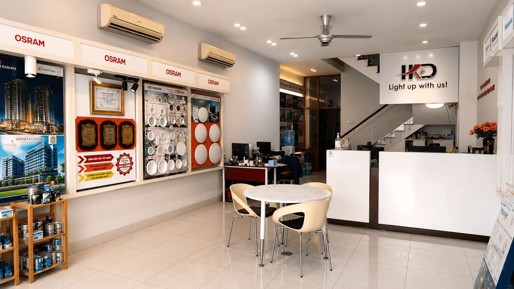 Không gian chiếu sáng HKĐ Lighting