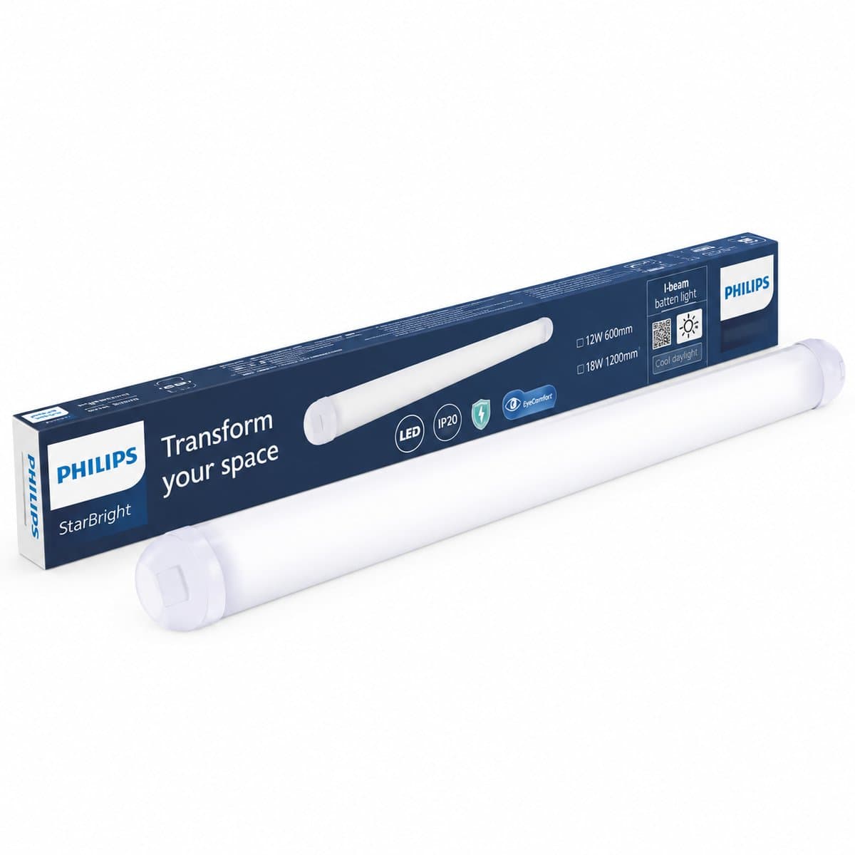 Đèn bán nguyệt LED StarBright Philips trên nền trắng, ảnh sản phẩm chính diện