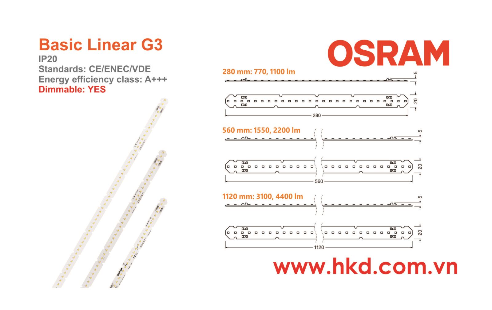Đèn LED thanh Basic Linear G3 OSRAM