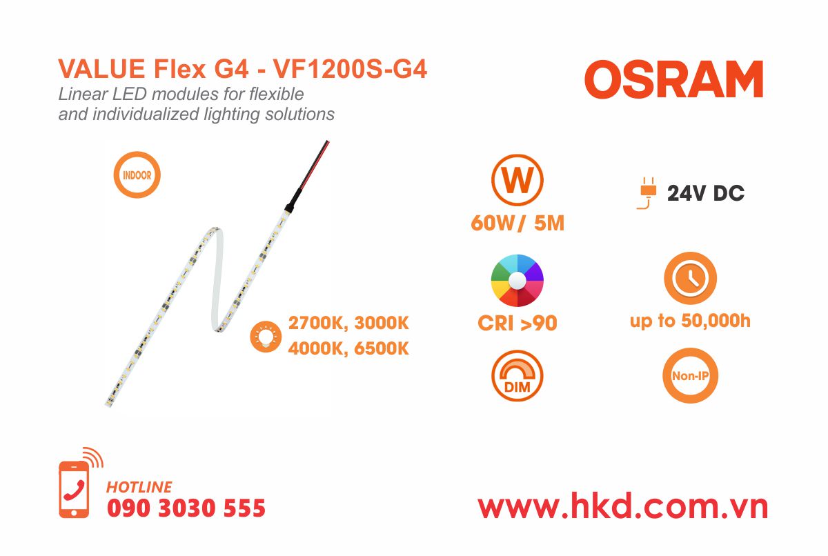 LED dây Value Flex G4 OSRAM - VF1200S-G4-05