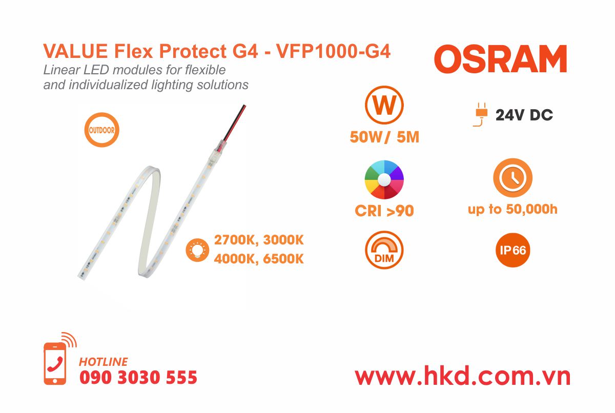 LED dây Value Flex G4 OSRAM - VFP1000-G4-05