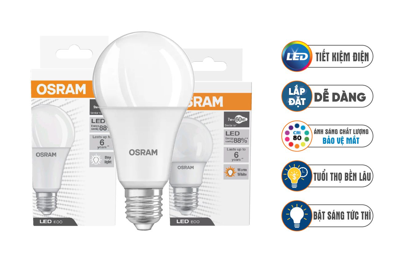 Bóng đèn LED Bulb Eco E27 OSRAM