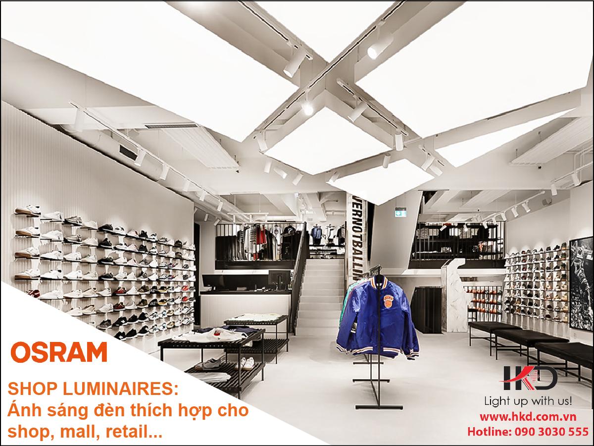 Luminaires OSRAM for Shop Mail, Retail