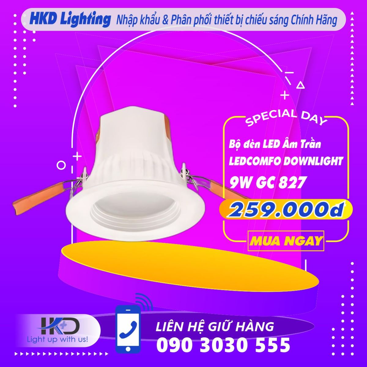 Đèn LED âm trần LEDCOMFO Downlight OSRAM - Ánh sáng chất lượng, Thiết kế chắc chắn