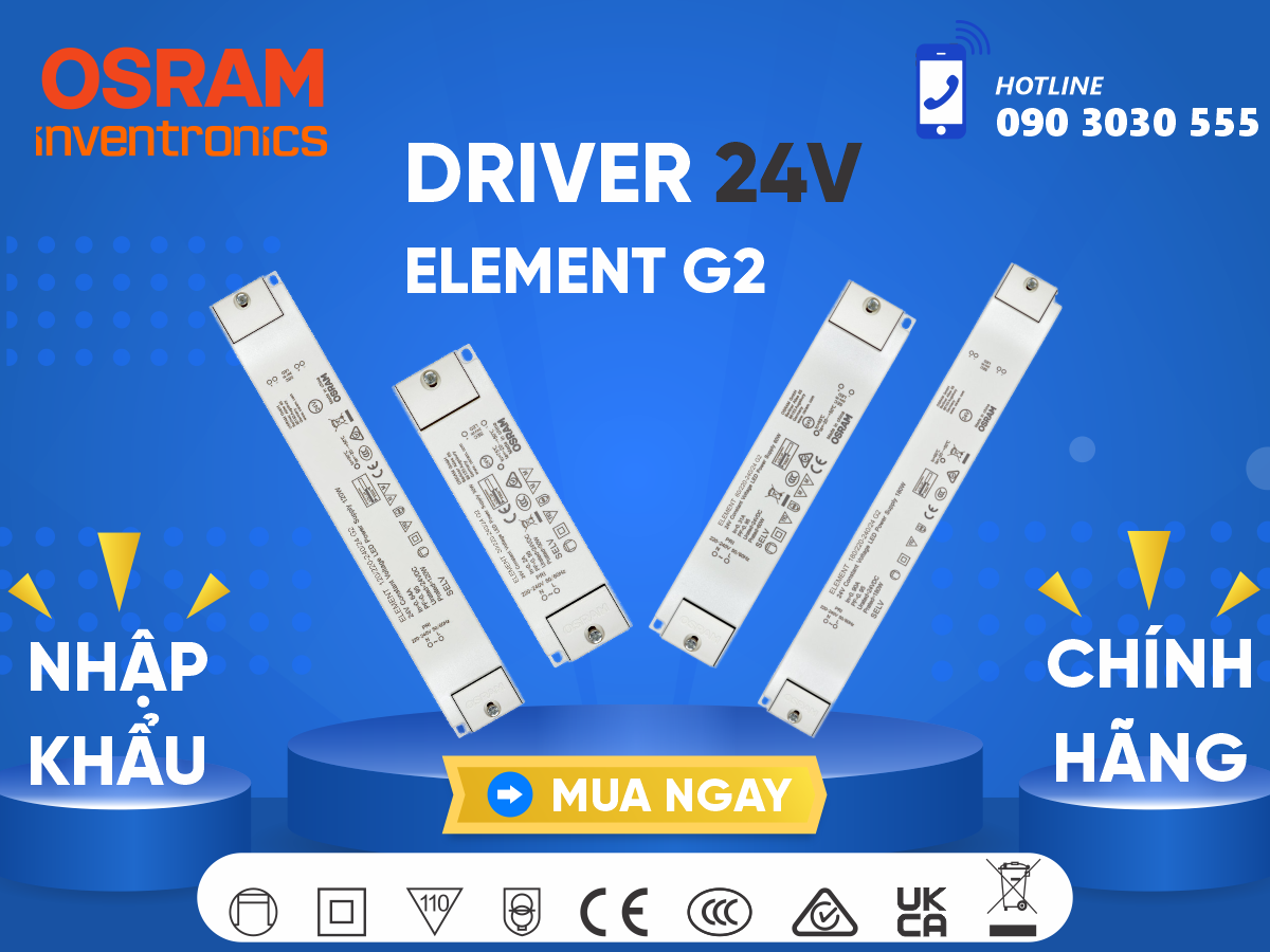Driver Element G2 24V OSRAM - Hiệu suất cao, chất lượng ổn định, giá thành hợp lý