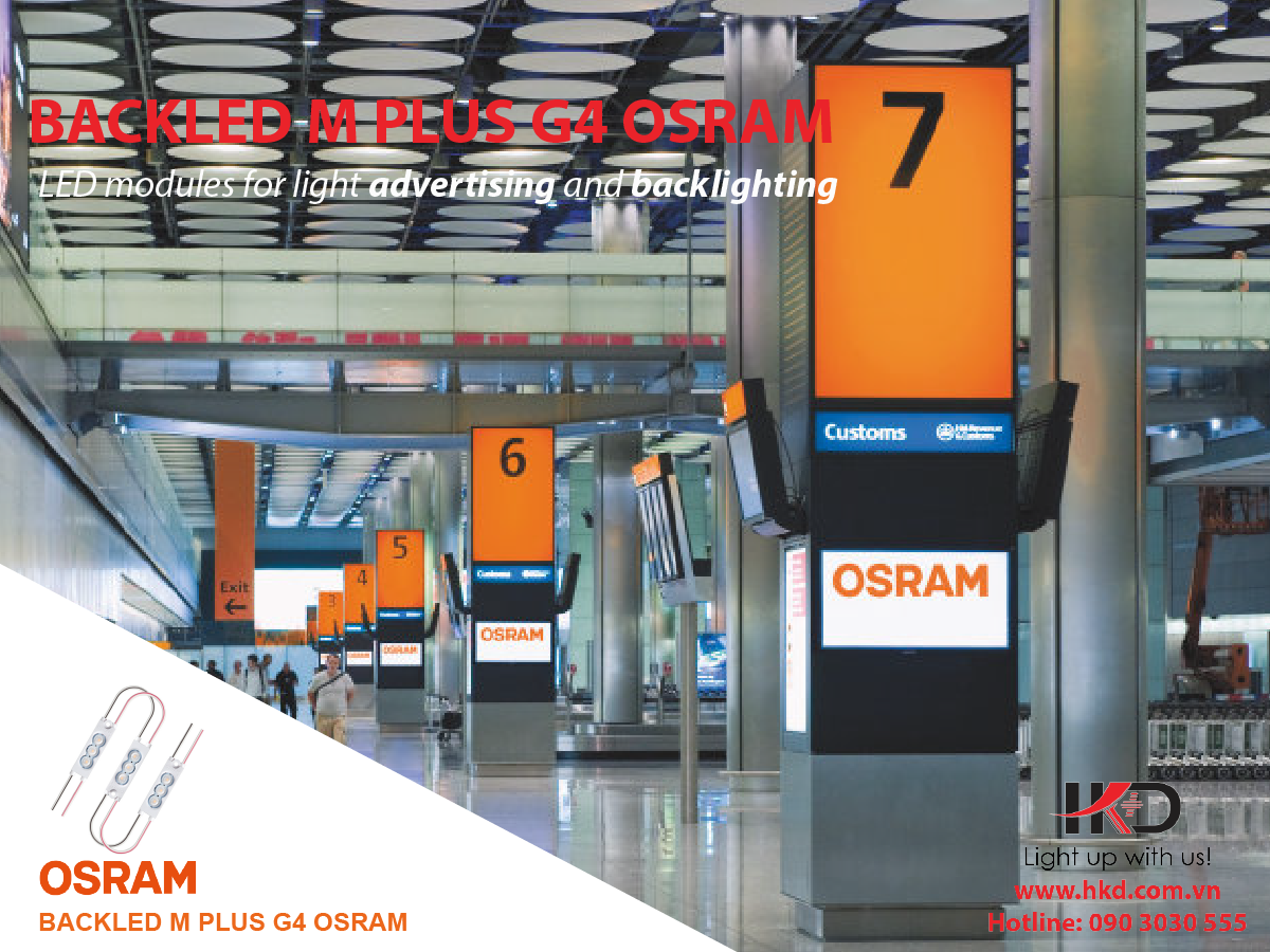 Ứng dụng LED dây cho ngành quảng cáo BACKLED M PLUS G4 OSRAM