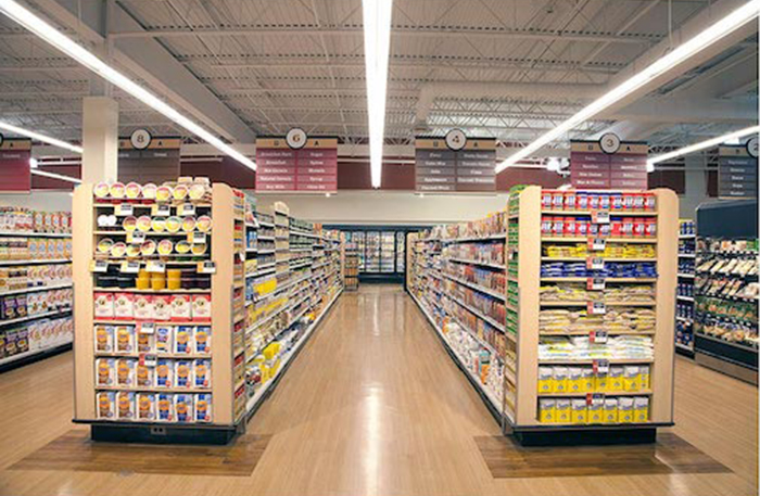 Đèn LED chiếu sáng siêu thị