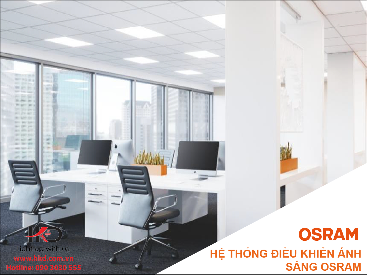 Hệ thống chiếu sáng thông minh của OSRAM được ứng dụng chiếu sáng Văn phòng, toàn nhà